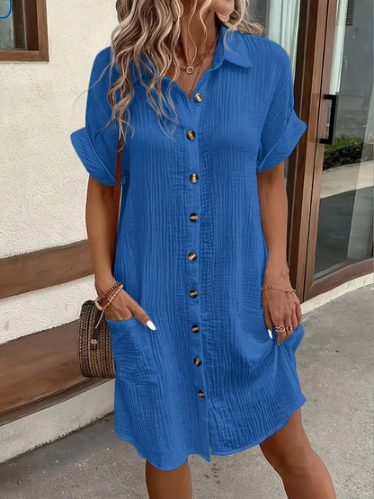 Alessia & Co™ | Vestido Suelto – Corte y Textura Suave de Alta Gama