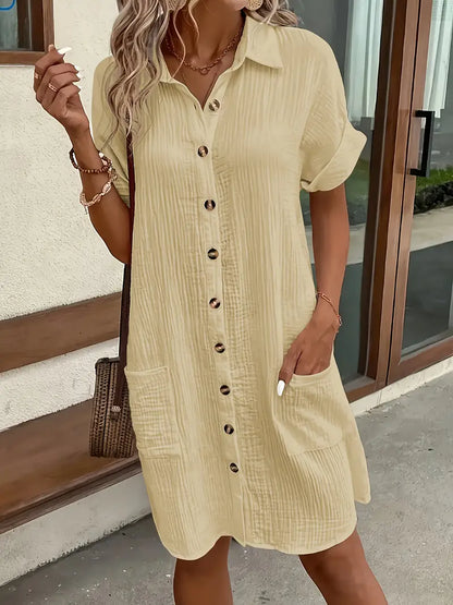 Alessia & Co™ | Vestido Suelto – Corte y Textura Suave de Alta Gama